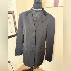 Vintage Lauren Ralph‎ Lauren Solid Red Wool Blend Blazer Jacket